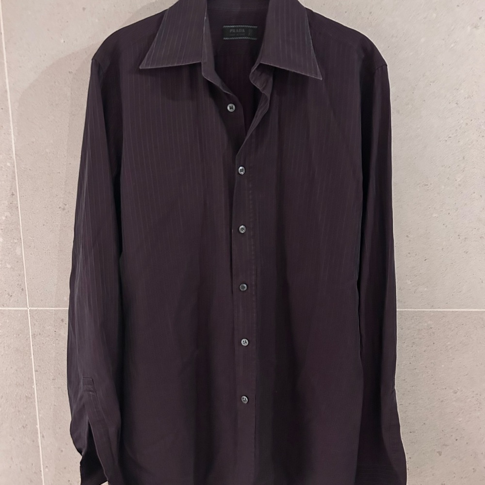 Men’s Prada Plum Dress Shirt